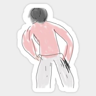 A guy from behind Sticker